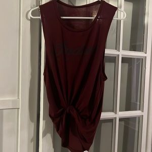 Indian Motorcycle Size Medium Maroon Tank top